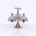 Dzwonek mosiężny, niklowany potrójny - dzwonki