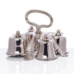 Dzwonki mosiężne niklowane