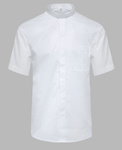 Koszula kapłańska z koloratką KRÓTKI RĘKAW - biała