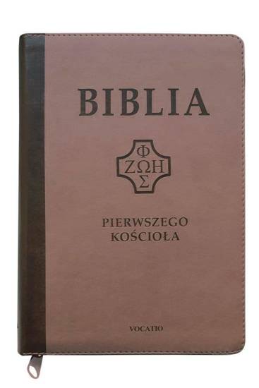 Biblia pierwszego Kościoła z paginat. ciemny beż