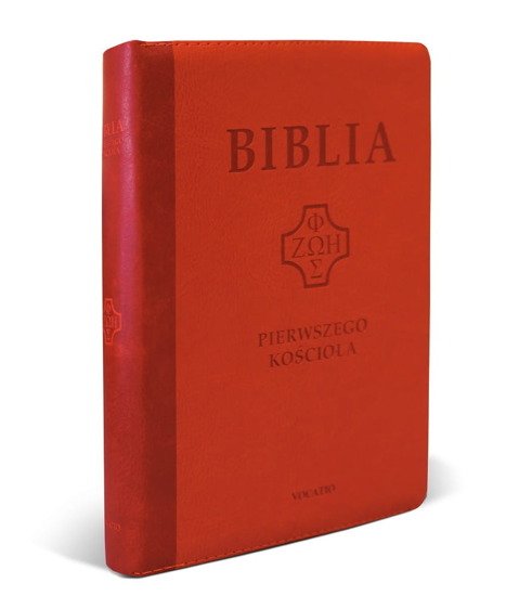 Biblia pierwszego Kościoła z paginatorami ceglasta