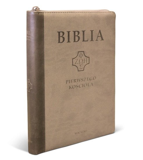 Biblia pierwszego Kościoła z paginatorami i suwakiem - brązowa
