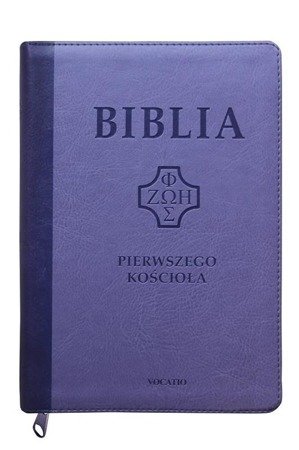 Biblia pierwszego Kościoła z paginatorami i suwakiem fiolet