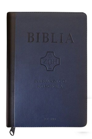 Biblia pierwszego Kościoła z paginatorami i suwakiem granatowa