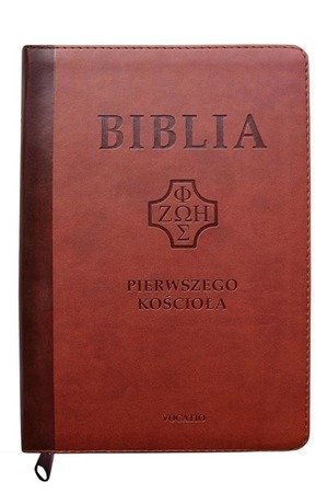 Biblia pierwszego Kościoła z paginatorami i suwakiem kasztan