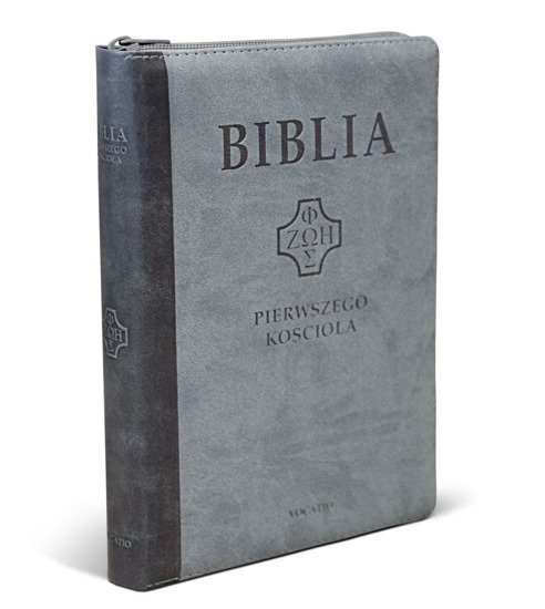 Biblia pierwszego Kościoła z paginatorami i suwakiem - szara