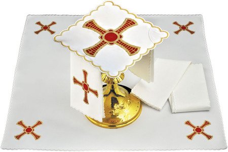 Bielizna kielichowa haftowana z symbolem "Krzyż" 
