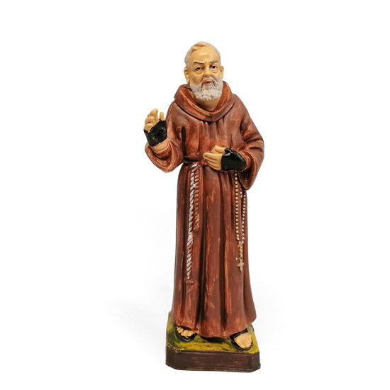 Figurka Święty Ojciec Pio - 15 cm nietłukąca