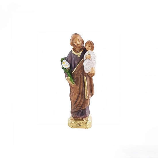 Figurka - św. Józef z Dzieciątkiem - 7,5 cm