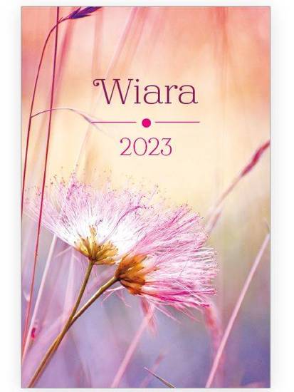 Kalendarz 2023 - kieszonkowy Wiara - kwiatek