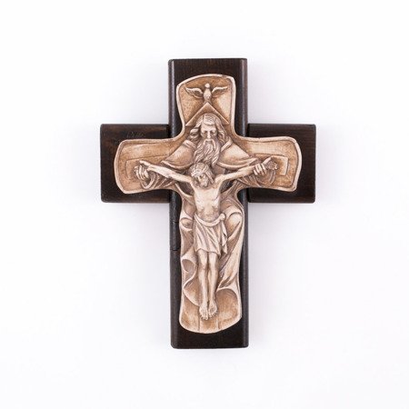 Krzyż drewniany - Trójca Święta