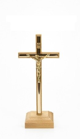 Krzyż drewniany stojący mały