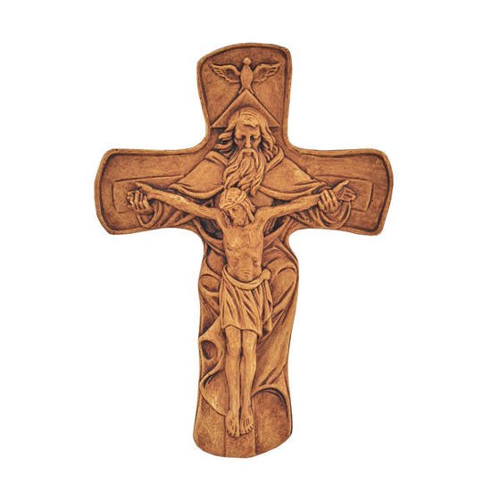 Krzyż gipsowy - Trójca Święta - 19,5 cm