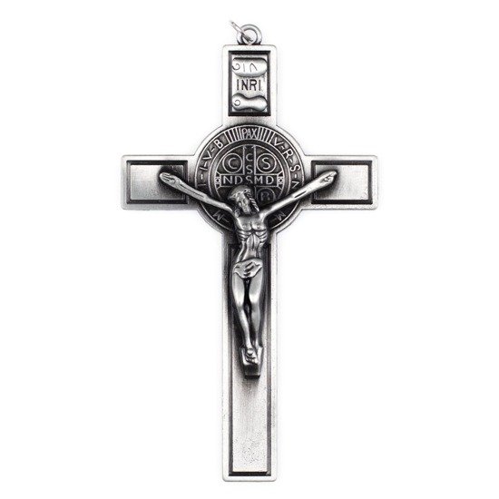 Krzyż - św. Benedykt - matowy