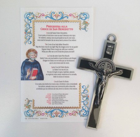 Krzyż z medalikiem św.Benedykta