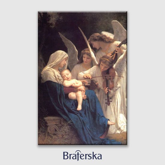 Obraz drukowany - Maryja z Jezusem i aniołami