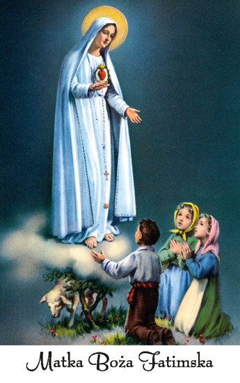 Obrazek plastikowy z modlitwą Matka Boża Fatimska