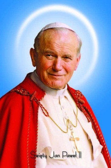 Obrazki św. Jan Paweł II z modlitwą