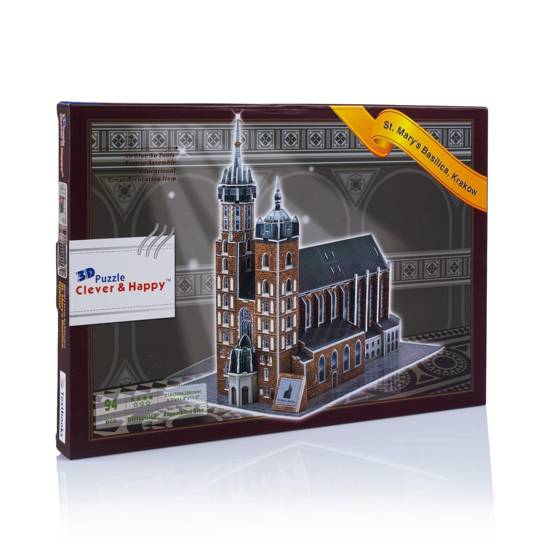 Puzzle 3D - Kościół archiprezbiterialny Wniebowzięcia Najświętszej Marii Panny w Krakowie