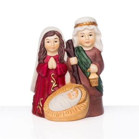 Szopka bożonarodzeniowa - Święta Rodzina - 9 cm - Ceramico