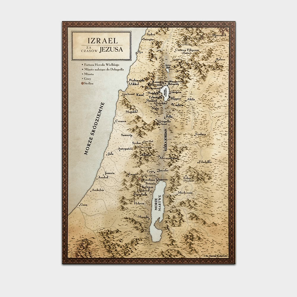 Tablice katechetyczne - Izrael za czasów Jezusa - mapa